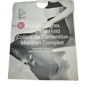 H&M Black Support Tights New in Package size Medium